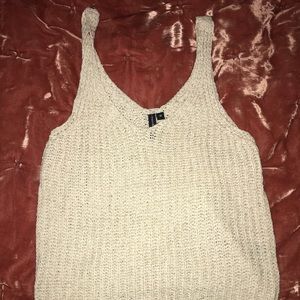 A knitted tank top.